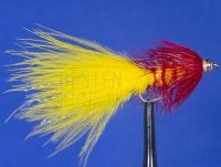 Fliege Wooly Bugger Yellow & Red no. 8