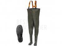 Prologic Avenger Chest Waders Green Cleated - L | EU: 42/43 UK: 7.5/8