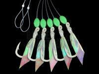 Dega Luminous Ocean-Rig with fringe, coated luminous hooks and 3 side-arms