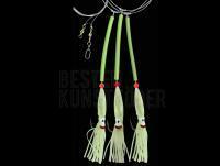 Dega Sea Rig 3 UV Octopus Side Arms 13cm Size 7/0 - Luminous