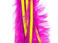 Hareline Zonkerstrips Bling Rabbit Strips - Hot Pink with Fl Yellow Accent