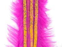 Hareline Zonkerstrips Bling Rabbit Strips - Hot Pink with Holo Gold Accent