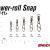 Decoy Snaps with Swivel Power Roll Snap PR-11 BESTEN KUNSTKODER Angelshop